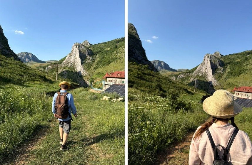 Cheile Valisoarei pe poteca
