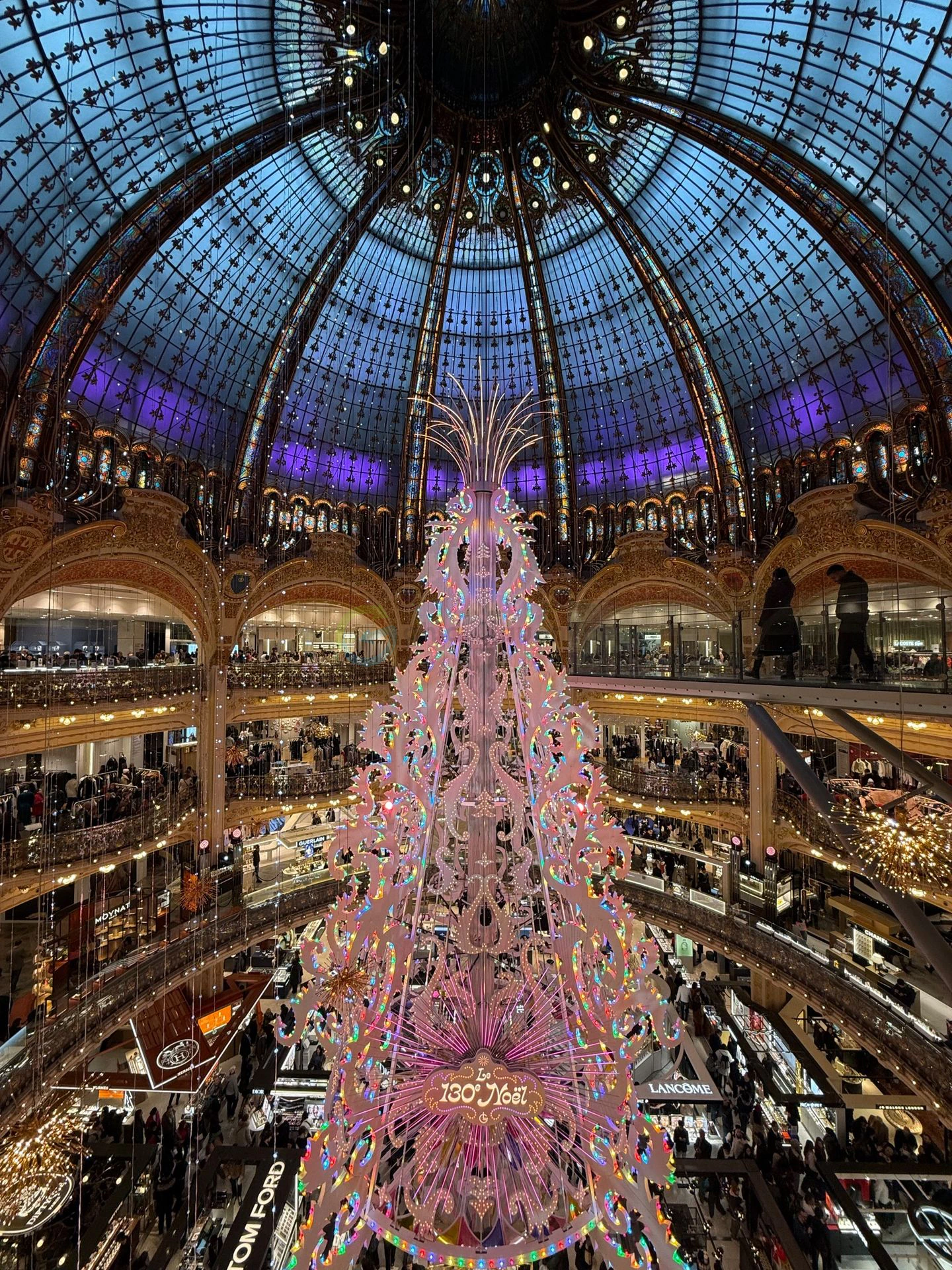 Galeries Lafayette Paris Christmas tree