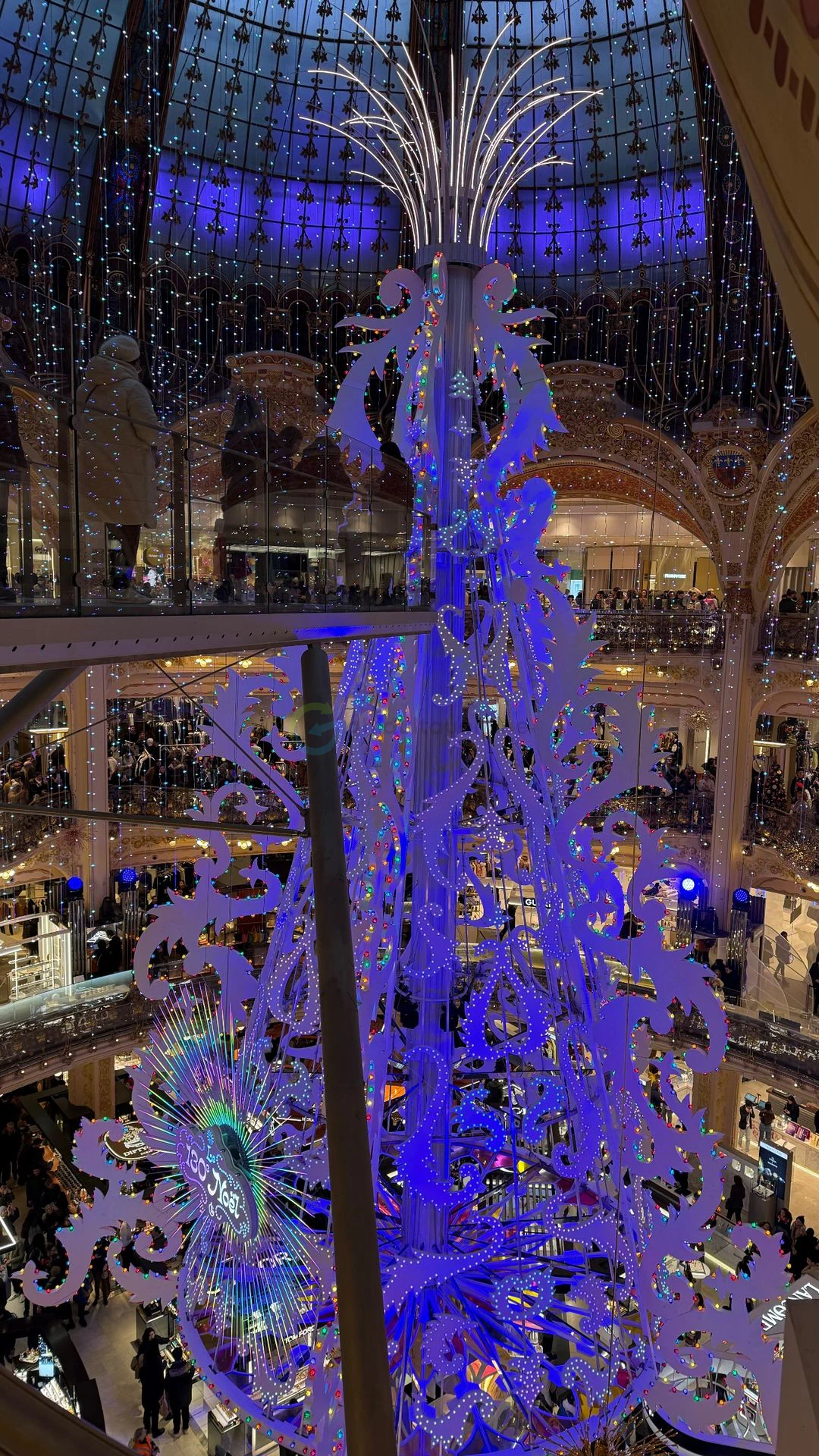 Galeries Lafayette Paris Christmas tree
